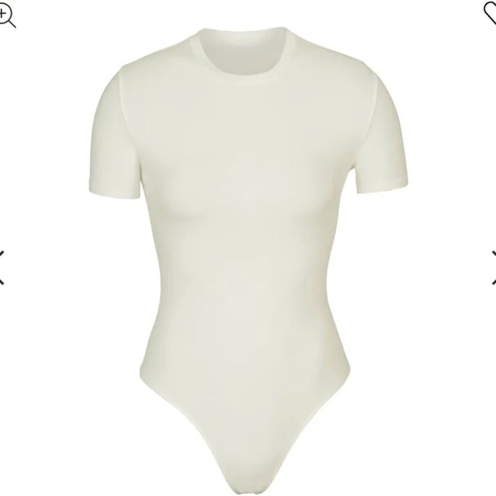 SKIMS 2 Pack XXS Cotton Jersey TShirt Bodysuit - Picture 3 of 8